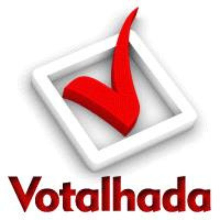 Fundo branco com logo do site Votalhada, criado por Luís Alberto Ribeiro