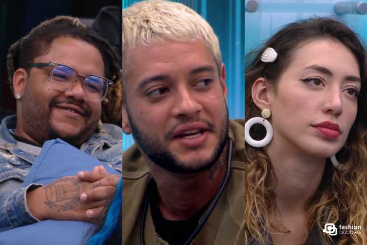 Califfa, Nick e Nicole estão na 3ª Batalha do Estrela da Casa. Califfa é negro, usa dreads e óculos. Nick é branco, tem cabelo descolorido e tem barba. Nicole é branca, tem cabelos enroladas e claros.