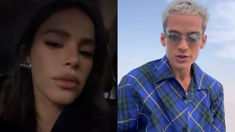 Bruna Marquezine e João Guilherme vetam entrevistas conjuntas no Rock in Rio.