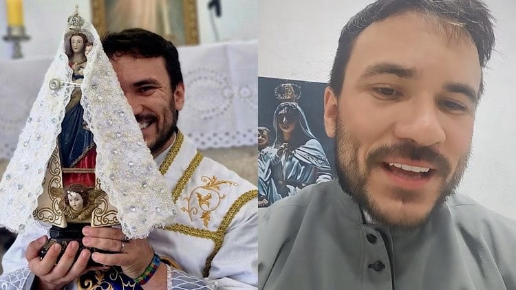 Padre Fabrício Rodrigues morre após grave acidente dias depois de fazer 29 anos.