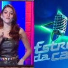 Ana Clara, ruiva, apresentando o programa Estrela da Casa e informando qual o valor do novo prêmio