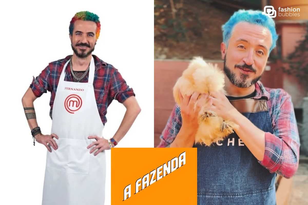 Fernando Presto é branco, magro e usa cabelo colorido; ele estará em A Fazenda 16