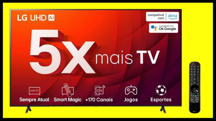 Oferta do dia: 43% de desconto na smart TV UHD 4k da LG