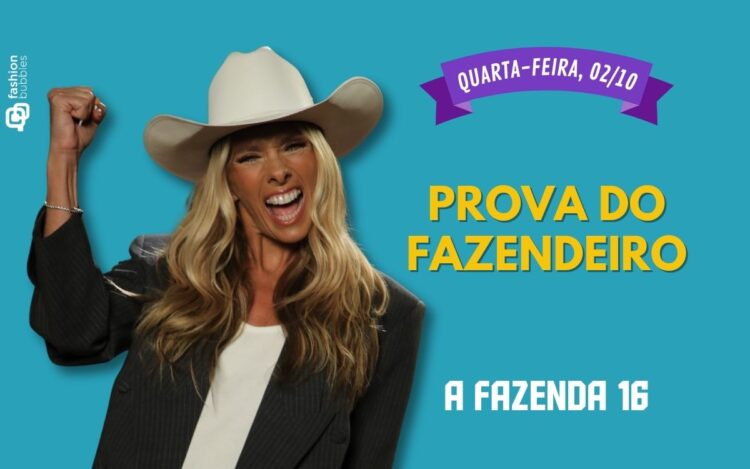 Que horas começa A Fazenda 16 hoje, quarta, 02/10? Horário e onde assistir à 3ª Prova do Fazendeiro ao vivo