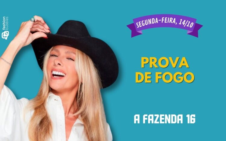 Que horas começa A Fazenda 16 hoje, segunda, 14/10? Horário e onde assistir à Prova de Fogo