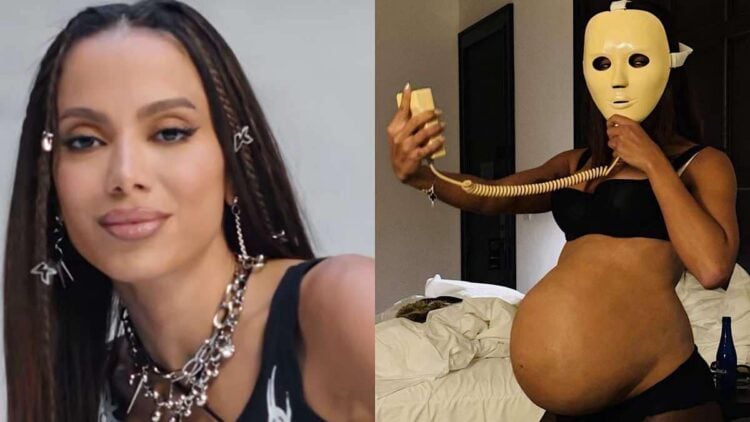 Anitta pegou fãs de surpresa ao surgir com barriga de gestante.