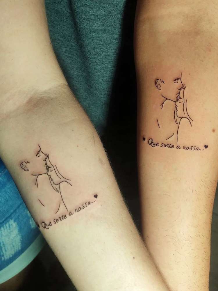 opção de tatuagem de casal