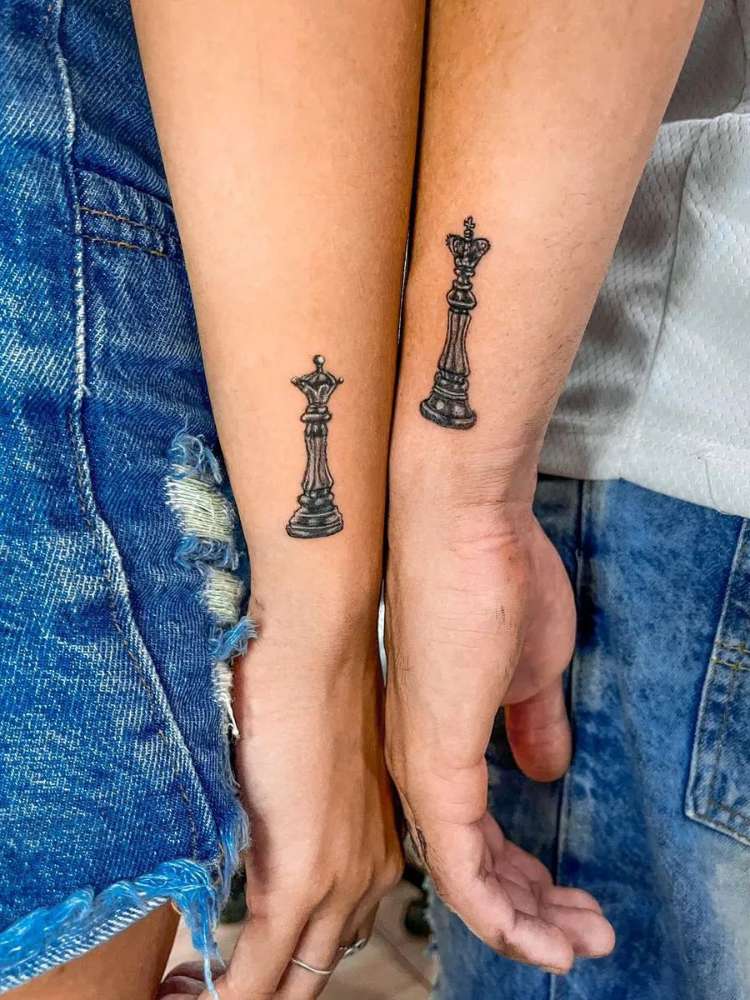 opção de tatuagem de casal