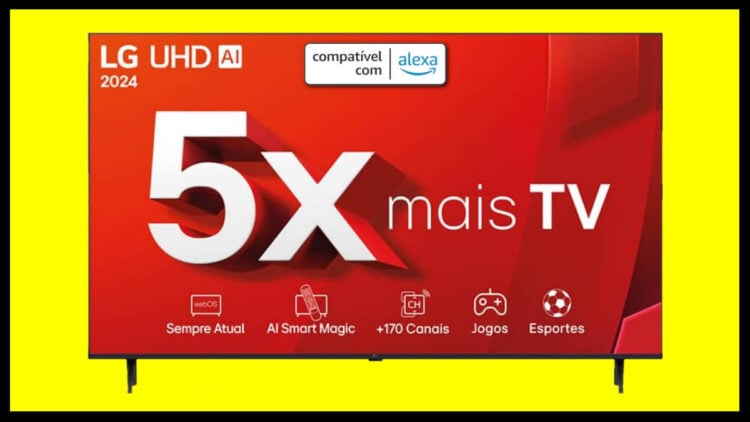 Oferta do dia: super desconto de 46% na smart TV UHD 4k da LG