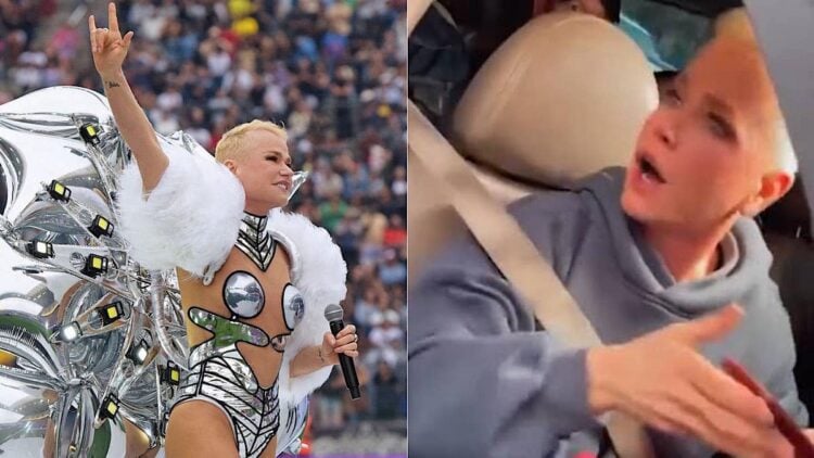 Xuxa leva cuspida de fã após confusão em saída de show do futebol do Criança Esperança: “Abusada”