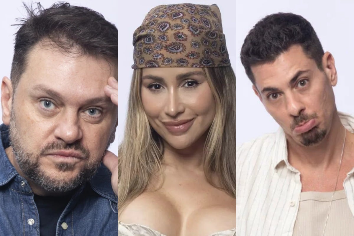 Albert Bressan, Babi Muniz e Sacha Bali então na 9ª Roça