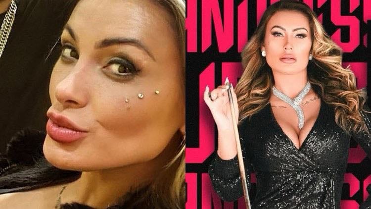 Andressa Urach deu entrada em hospital após gravar cena com 8 homens.