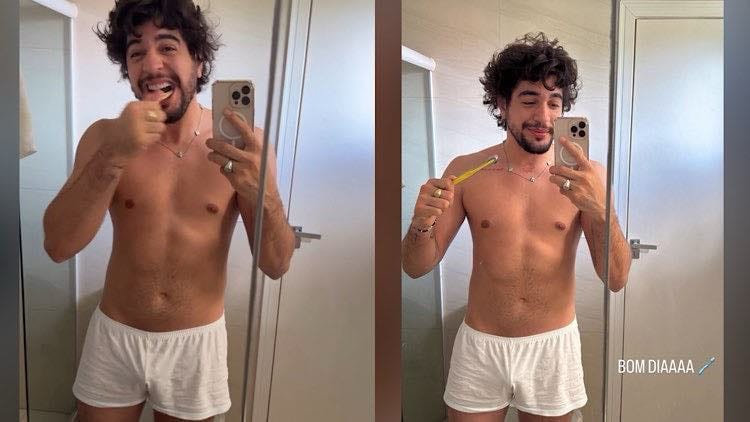 Nattanzinho posta foto de cueca e agita seguidores no Instagram. Fonte: Instagram