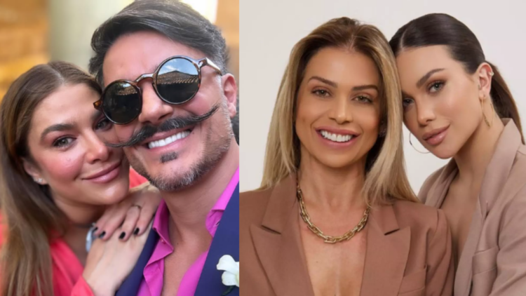 Priscila Fantin e Bruno Lopes / Flávia Pavanelli e a mãe