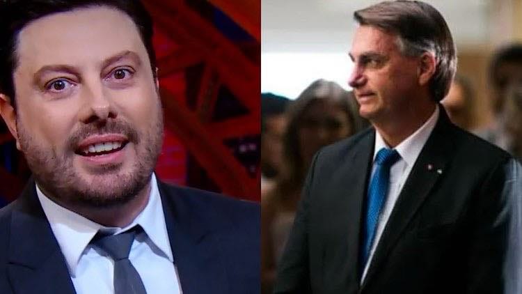 Danilo Gentili usa as redes sociais para criticar Bolsonaro.