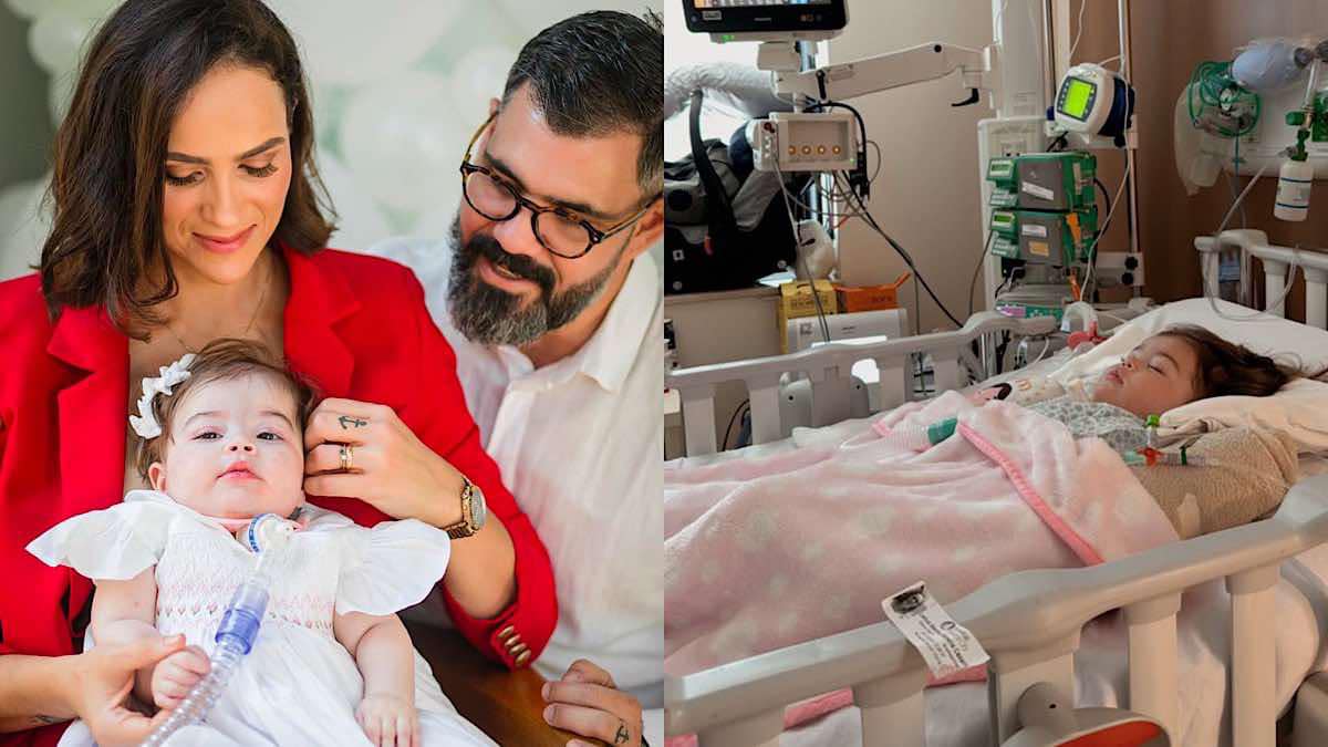 Maria Guilhermina, filha de Juliano Cazarré, Leticia Cazarré está internada desde o dia 26 de dezembro.