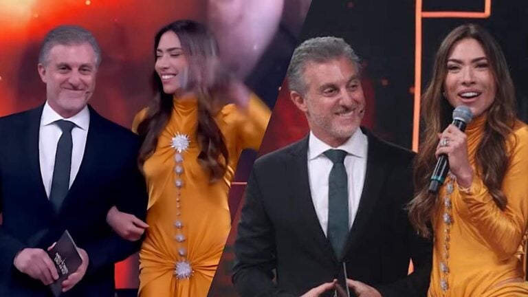 Luciano Huck faz homenagem histórica à Silvio Santos e recebe Patrícia Abravanel no Melhores do Ano, na Globo. Fonte: Globo